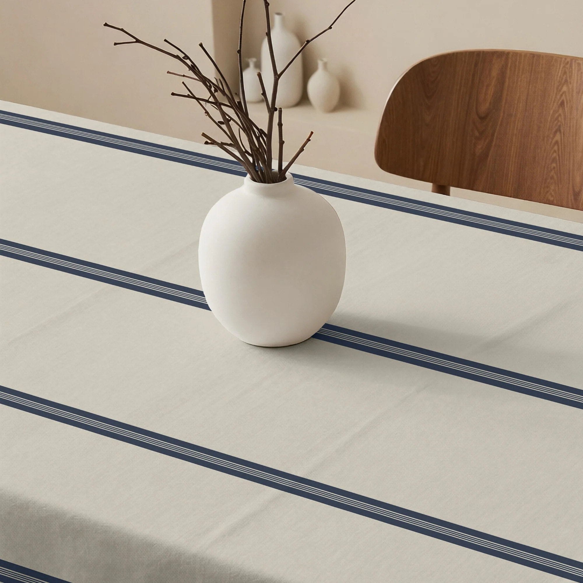 Nappe anti-taches XL Nua Beige Bleu