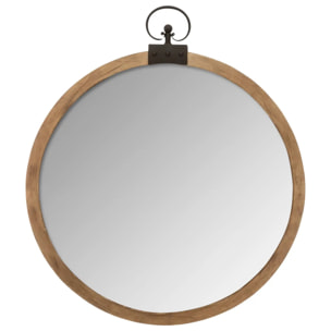 Miroir "Gousset" bois D74cm