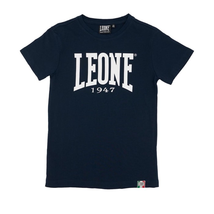 T-shirt maniche corte da bambino in cotone Leone Basic