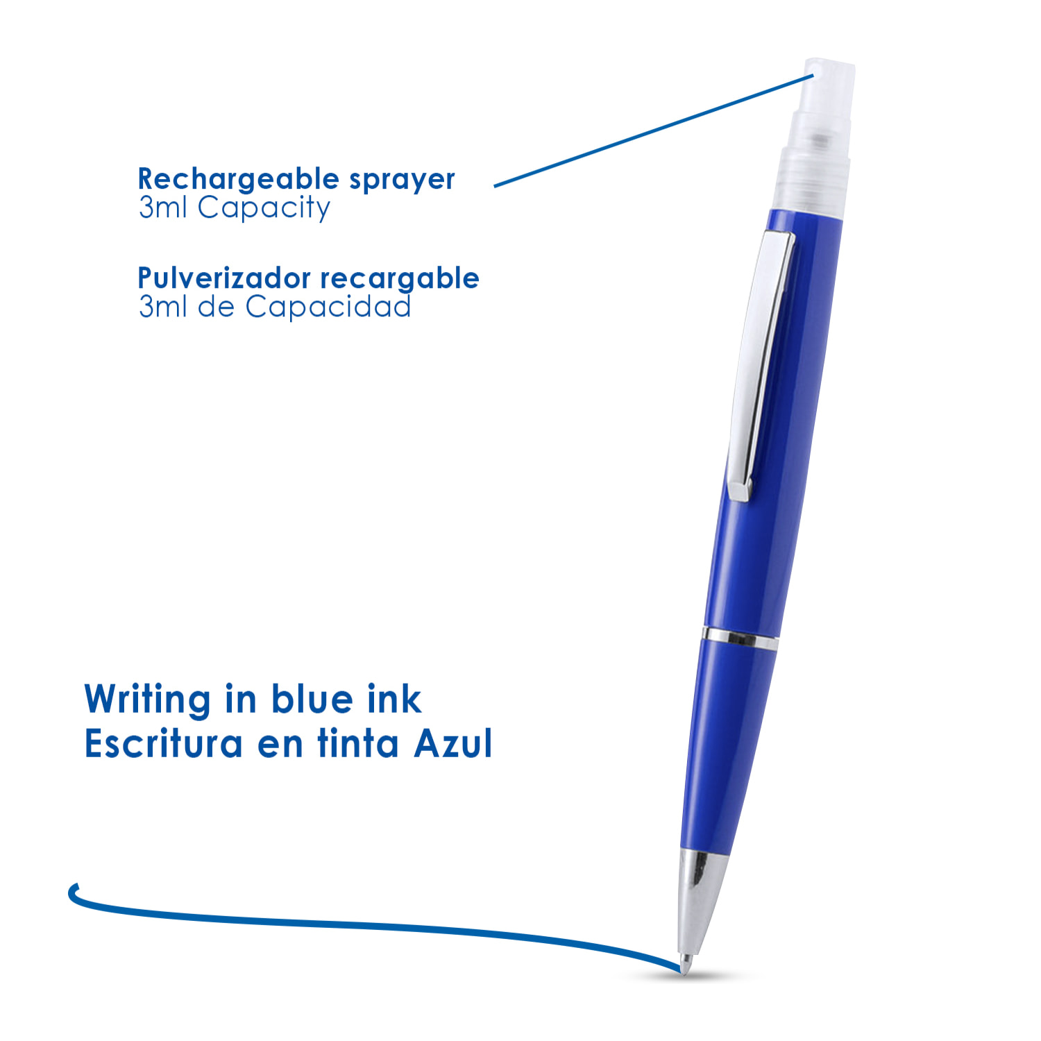 Penna igienizzante Tromix con spruzzatore ricaricabile integrato 3 Ml