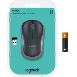 Souris sans fil LOGITECH M185 Swift Grey