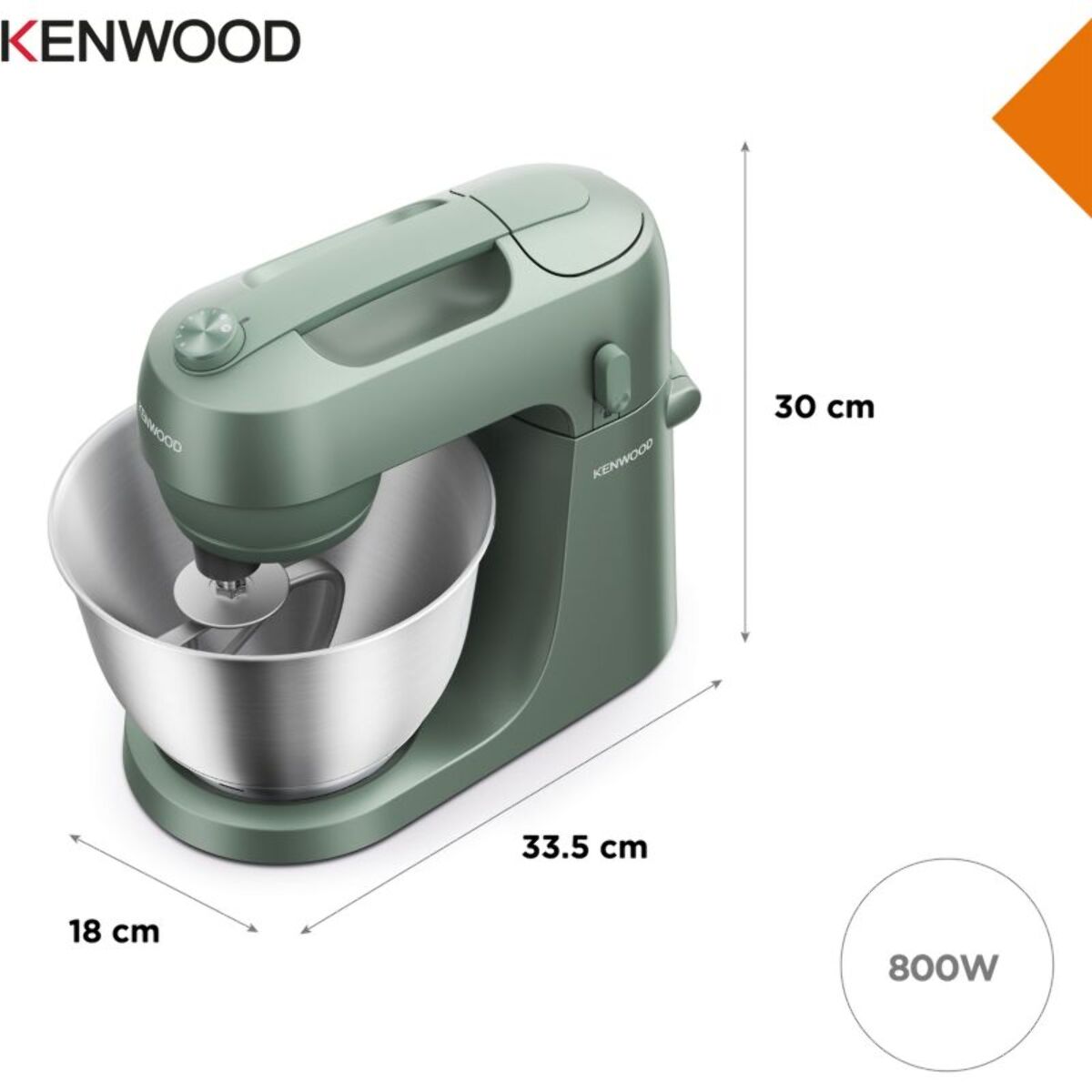 Robot pâtissier KENWOOD KITCHEN MACH GO COLLECTION KZM35.000GR