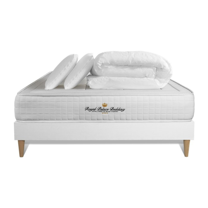 Ensemble 2p - Matelas Mémoire de forme - 24cm - Confort : Ferme - Balmoral