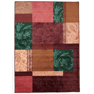 Petit tapis d'entrée motif ethnique patchwork