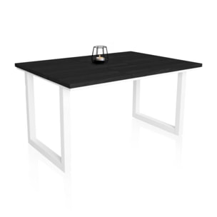 Mesa de comedor Altea 140 Negro Blanco