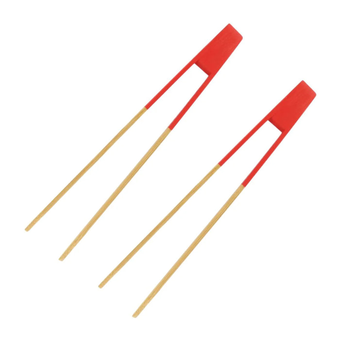 Ensemble de 2 Pinces de cuisine aimantée en bois 24 cm Fackelmann Wood Edition