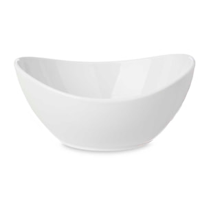 PACK 4 BOWLS OVALADOS PORCELANA 21 CM