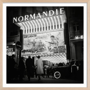 Affiche de cinéma Le train UGC Paris, 1964 Affiche + cadre en bois - Chêne