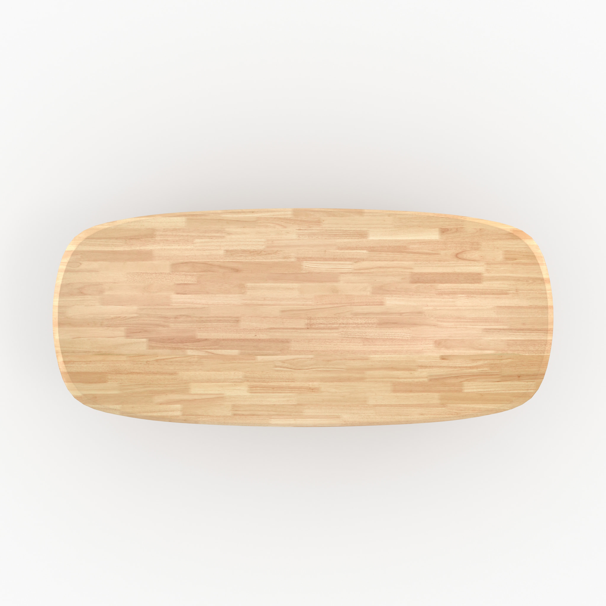 Table rectangulaire en bois d'hévéa massif clair 10 personnes - Aladin