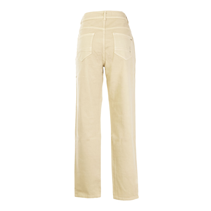 REIGN pantalone donna ecru'