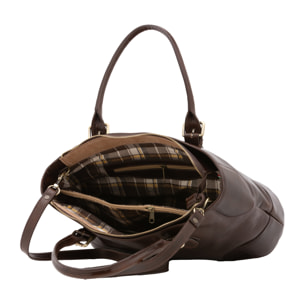 Borsa a tracolla  da donna In Vera pelle Made in Italy 28x43x16 cm