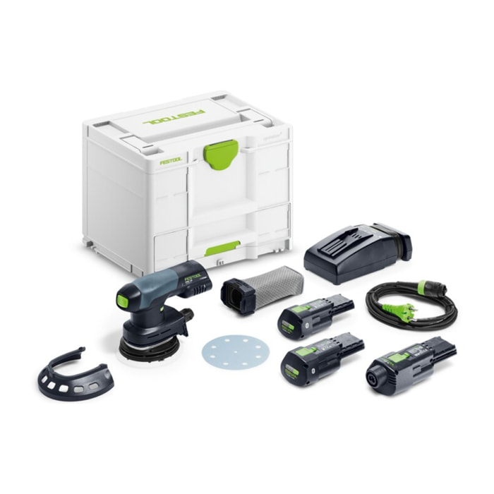 Ponceuse excentrique sans fil ETSC 125 3,0 I-Set - FESTOOL - avec 2 Batteries 18V 3.0Ah - chargeur - Systainer - 578142
