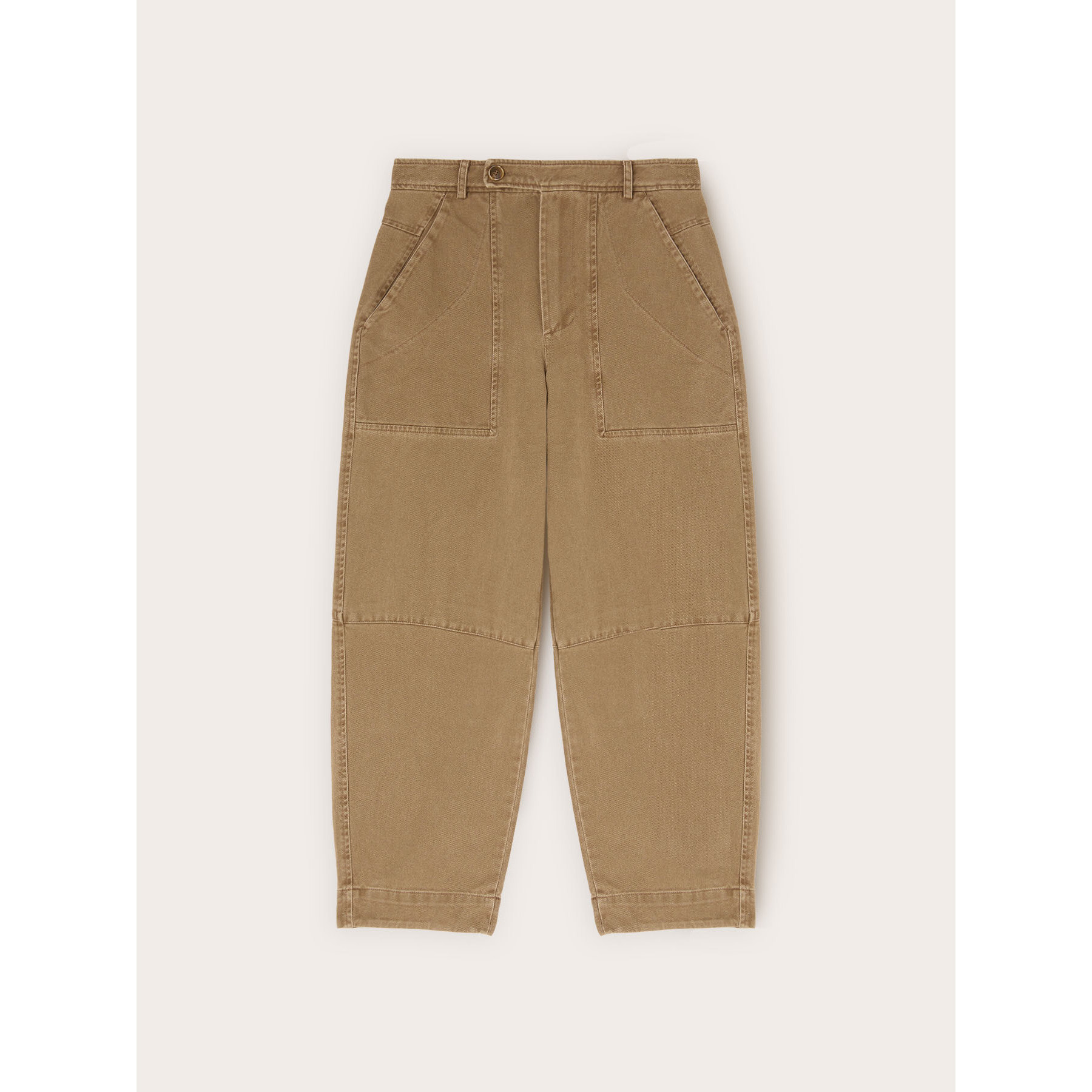 Motivi - Jeans cargo in cotone armaturato - Beige