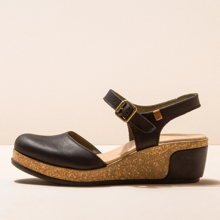 Sandalias N5001 PLEASANT BLACK / LEAVES color Black