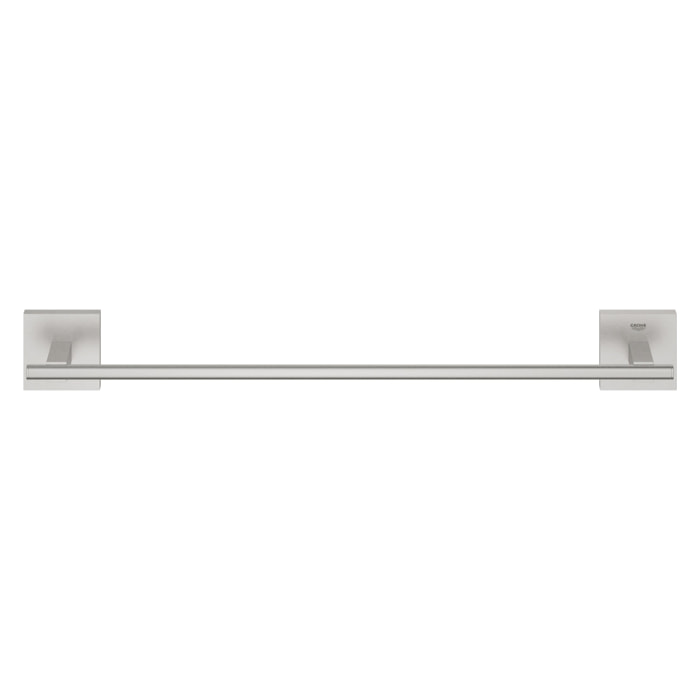 GROHE QuickFix - Start Cube - Barre porte-serviettes 450 mm- Finition Supersteel 40987DC0 (à visser ou à coller)