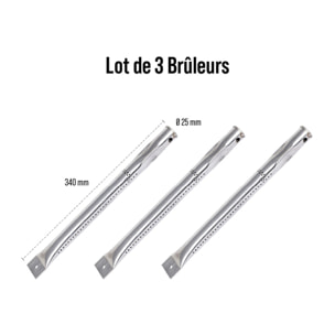 Lot 3 brûleurs