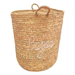 Grand panier naturel BAZAR XL - Blanc