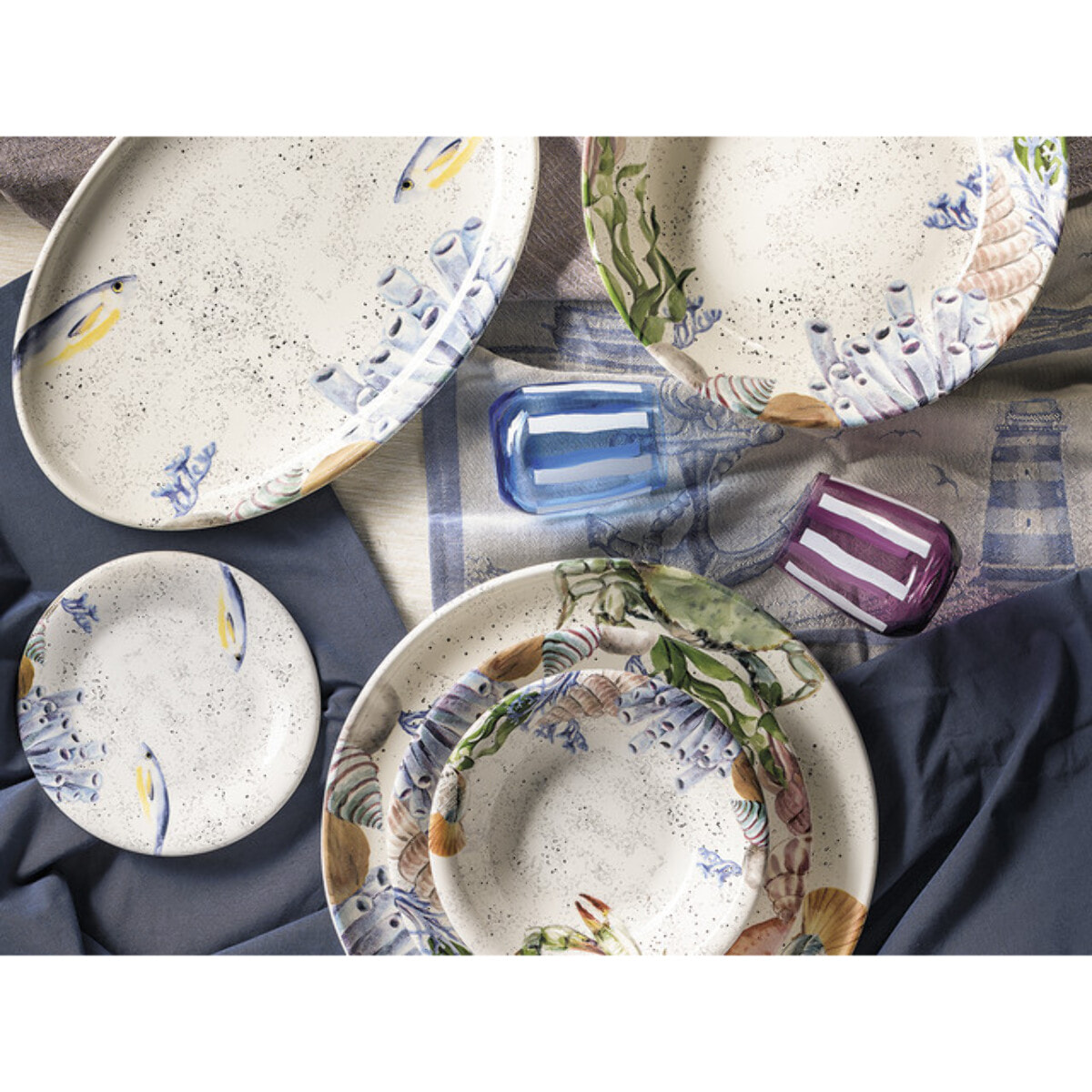 Insalatiera Ponza in ceramica sottosmalto