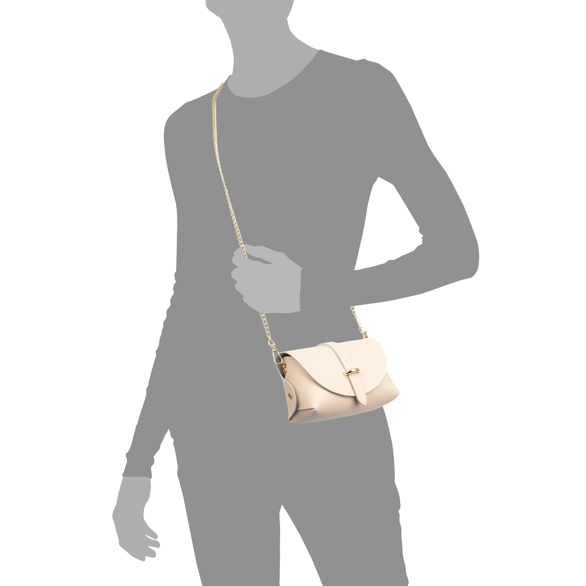 Aurora Bolso bandolera Mujer. Piel auténtica Ruga