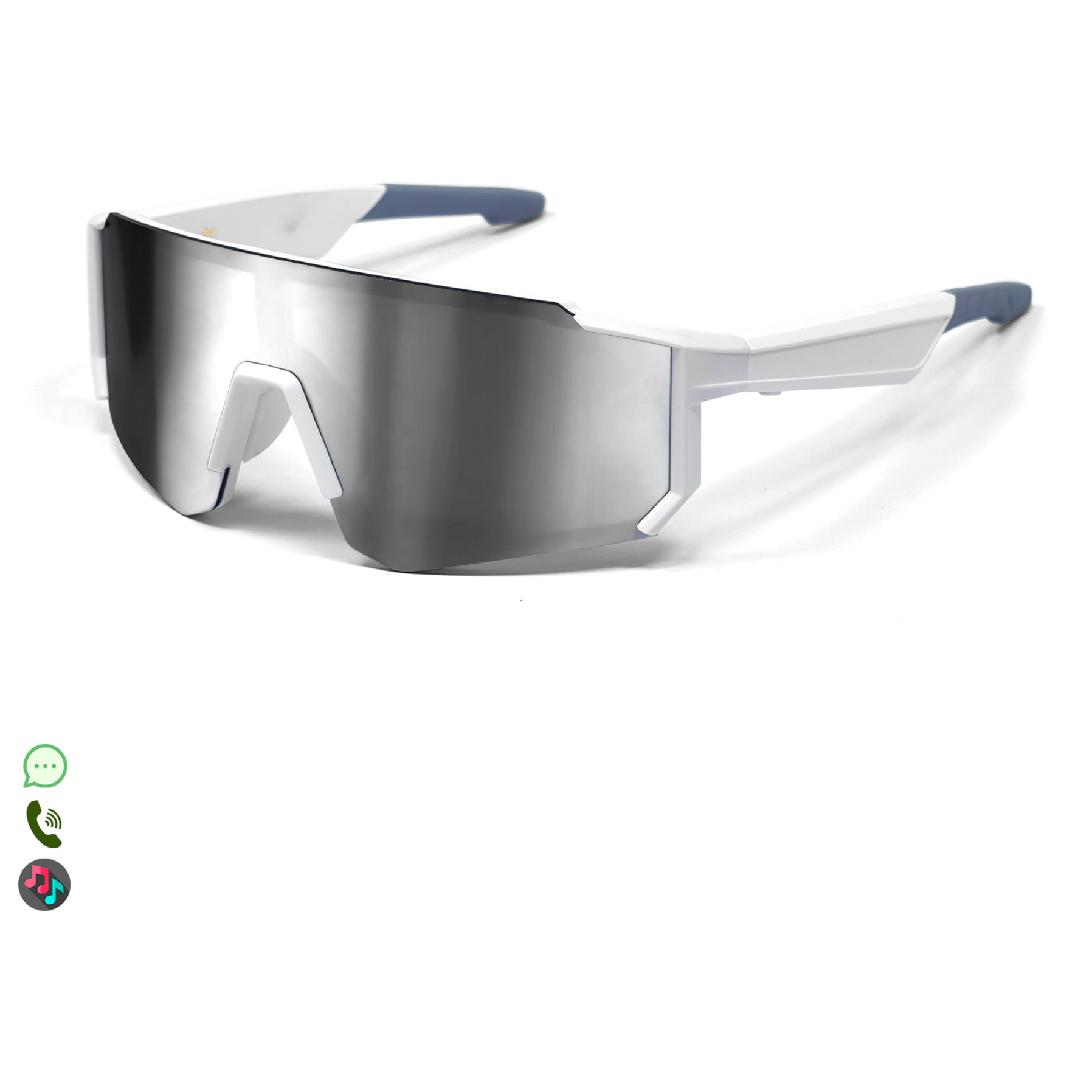 Gafas deportivas inteligentes QY PRO 1. Asistente de voz inteligente, traducción en tiempo real de más de 100 idiomas, control de música/llamadas y lentes UV400.