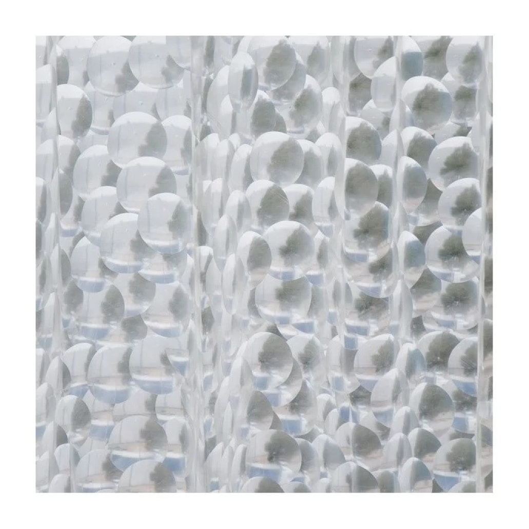 Rideau de douche EVA CLANE 180x200cm QUALITà PREMIUM Transparent  - Anneaux inclus MSV