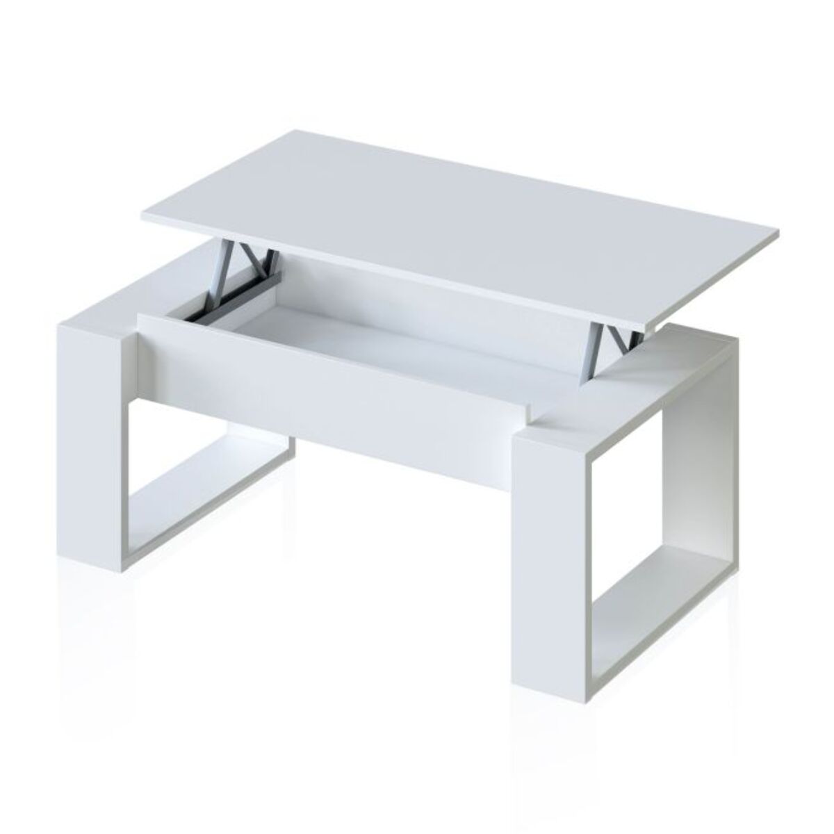Mesa de centro elevable Neo Blanco Artik (Blanco Mate)