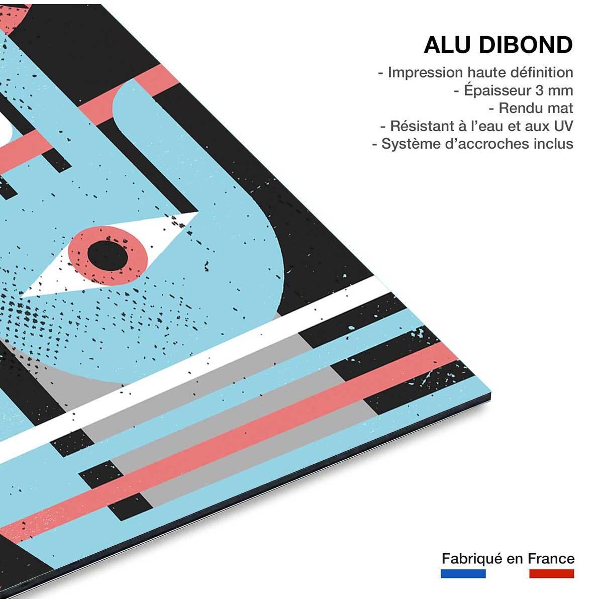 Tableau La main bleue Tableau alu Dibond