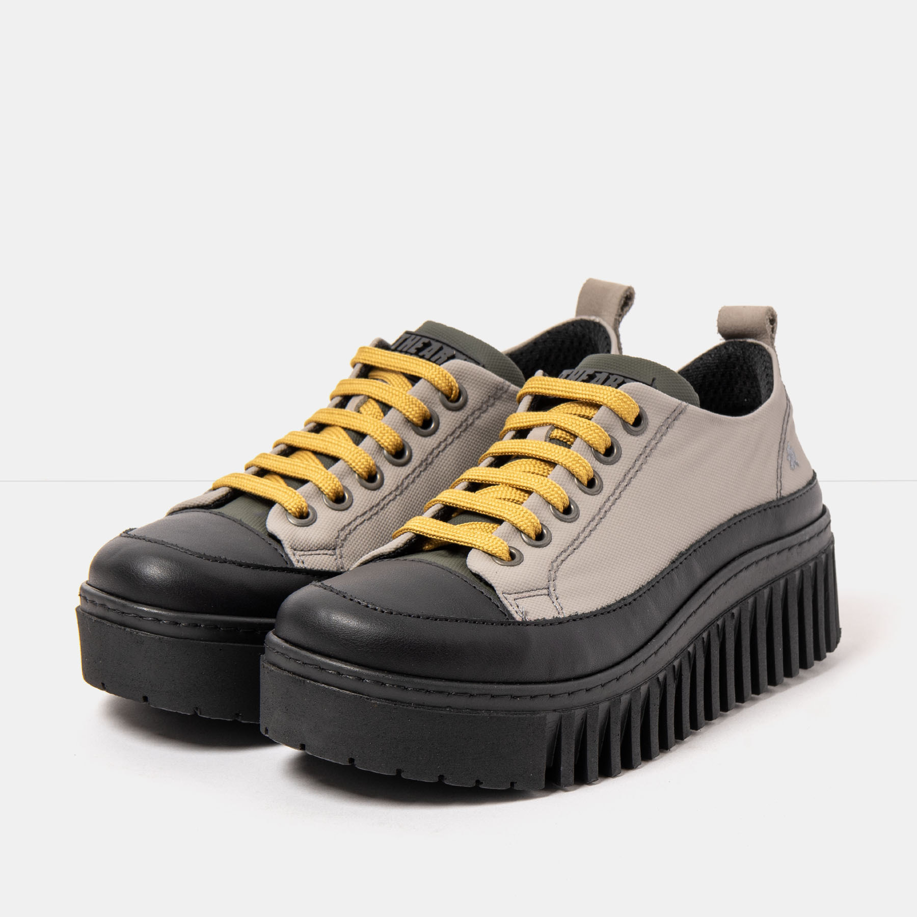 Zapatos 1518A RUBBER NYLON GREY-KAKI/BRIGHTON color Grey-kaki