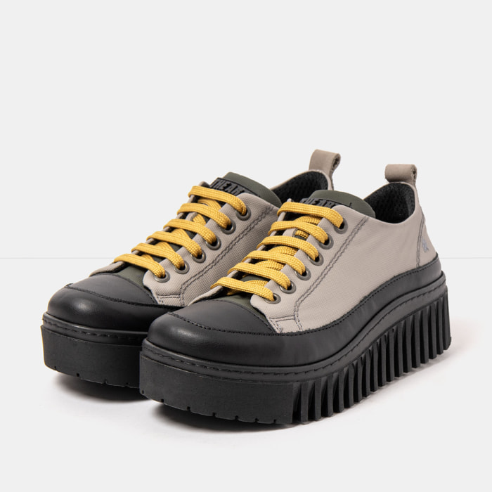 Zapatos 1518A RUBBER NYLON GREY-KAKI/BRIGHTON color Grey-kaki