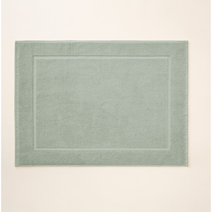 Tapis de bain coton peigné - 600 g/m2 olive