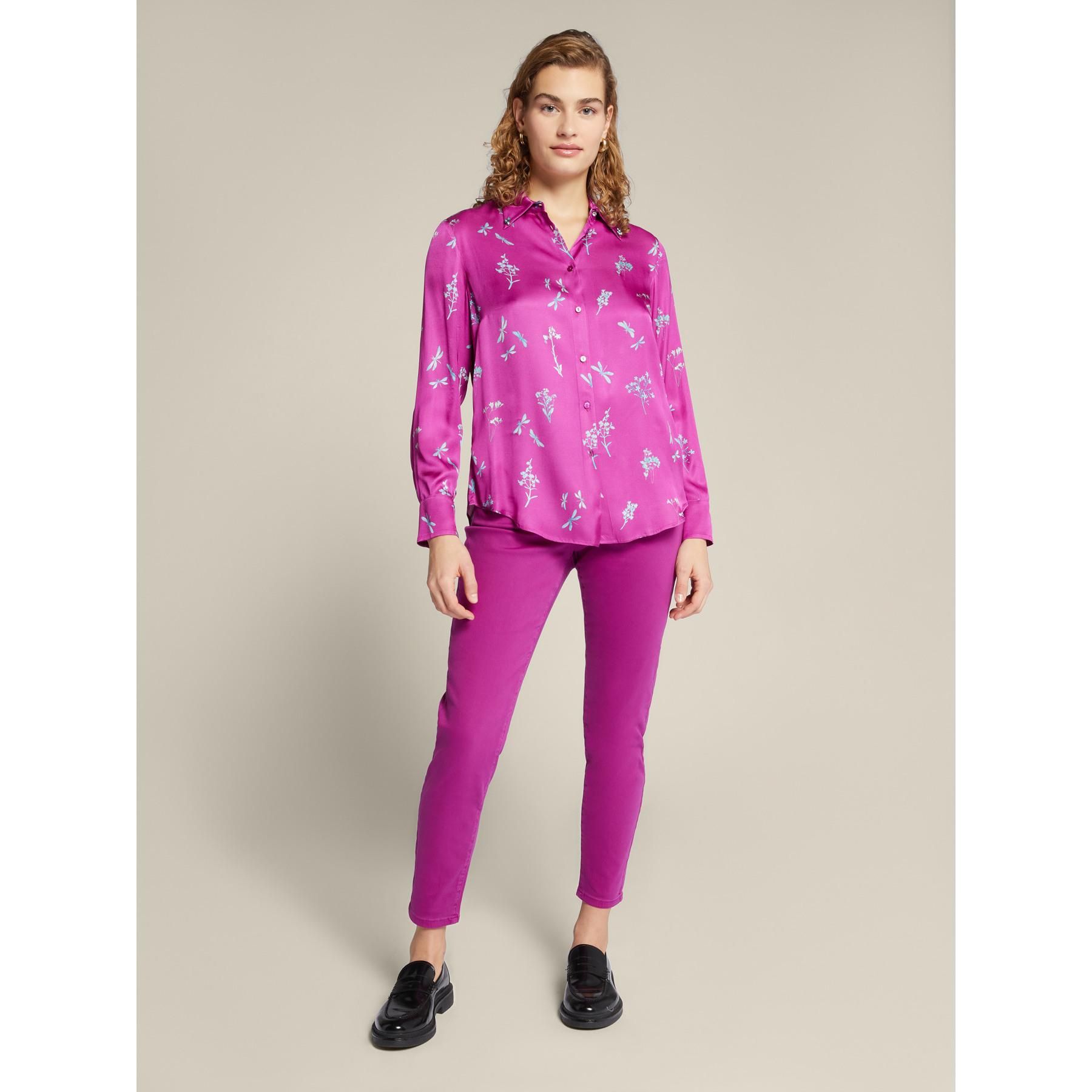 Elena Mirò - Jeggings in drill stretch - Fucsia