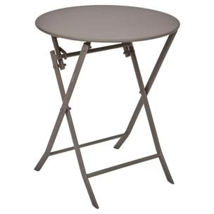 Table de jardin Greensboro 2 places pliable café D40cm
