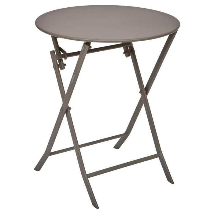 Table de jardin Greensboro 2 places pliable café D40cm