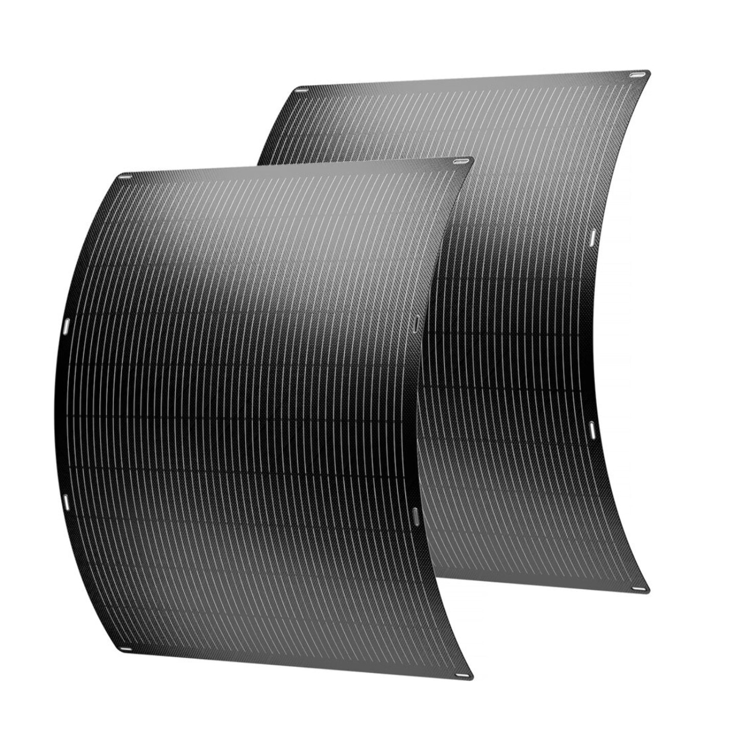 Lot de 2 panneaux solaire plug and play flexible - 400w "Urban center" - Noir