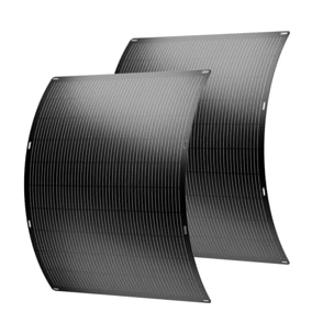 Lot de 2 panneaux solaire plug and play flexible - 400w "Urban center" - Noir