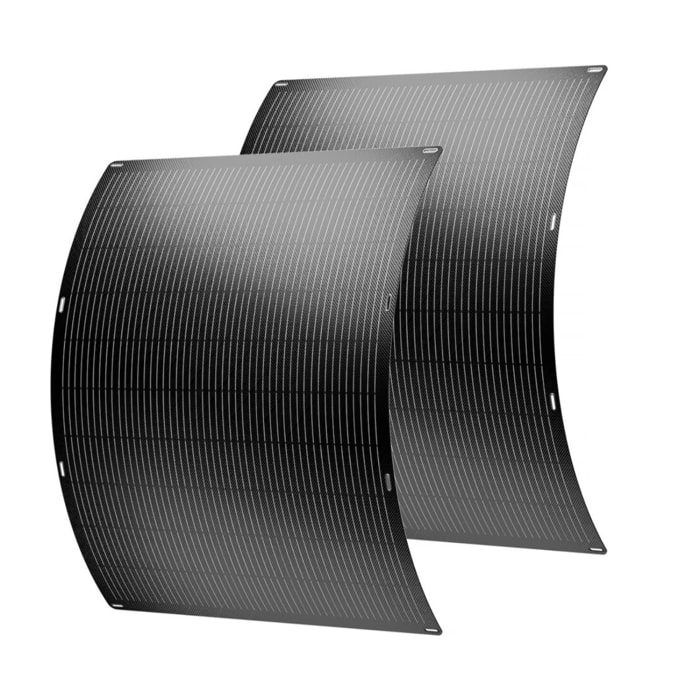 Lot de 2 panneaux solaire plug and play flexible - 400w "Urban center" - Noir