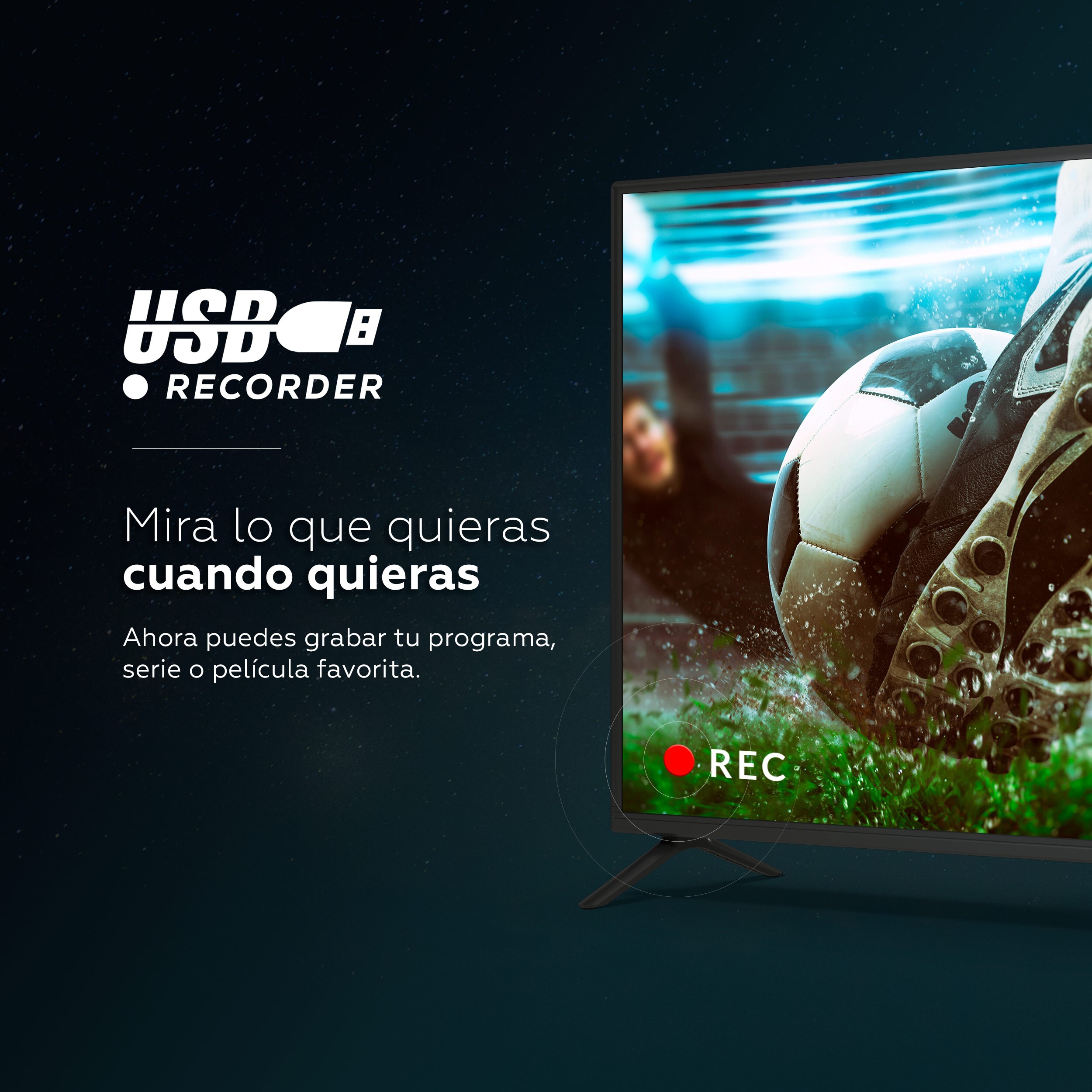 Televisor 32 Pulgadas HD, USB Grabador reproductor, Sintonizador digital DVB-T2/C/S2 - TD Systems PRIME32C19H