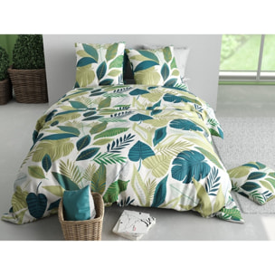 Parure housse de couette imprimée + 2 taies Tropicalia