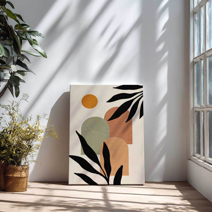Tableau botanique abstrait moderne élégant Toile imprimée