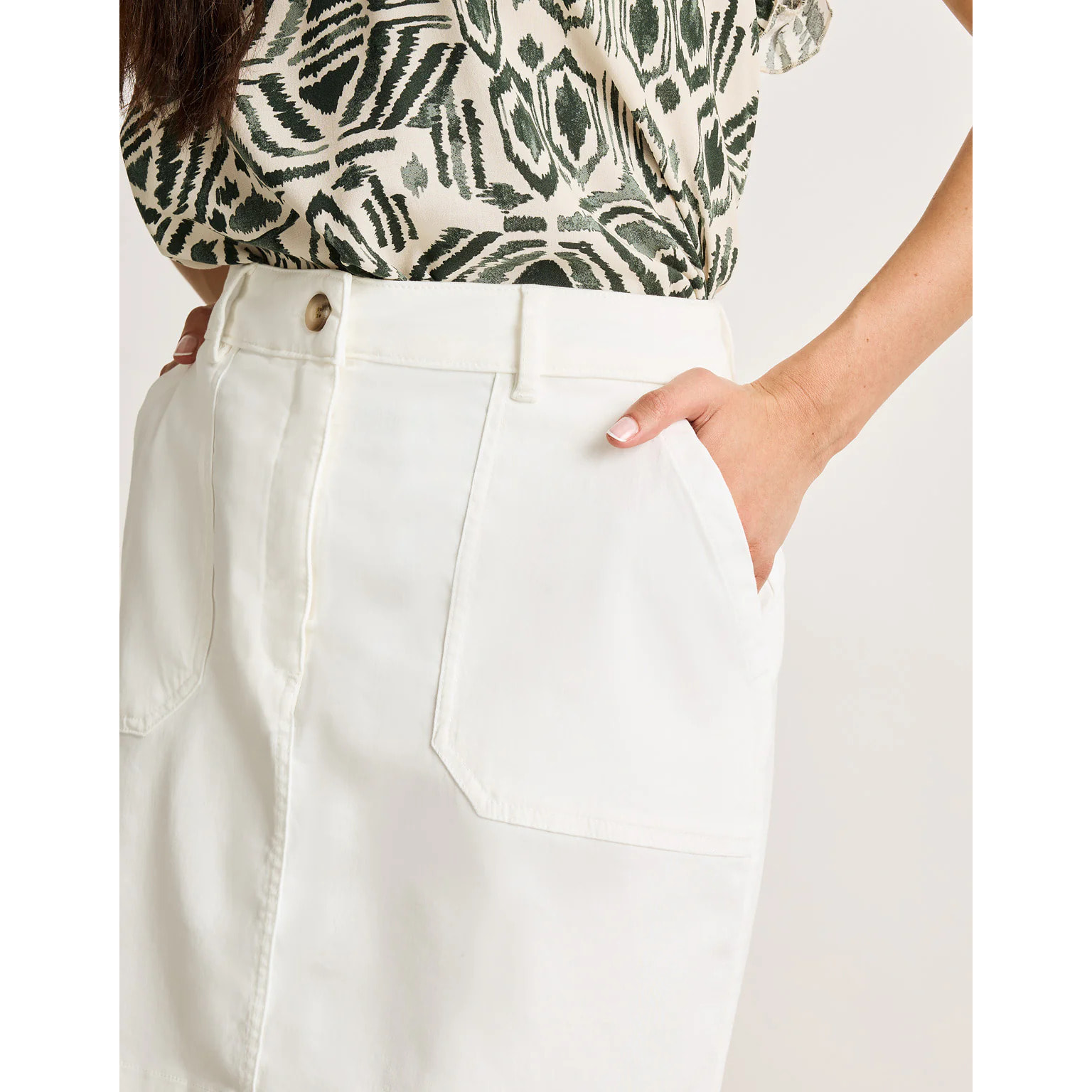 Falda Mini Blanco - Eduliara