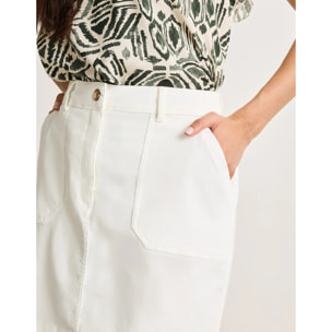 Falda Mini Blanco - Eduliara