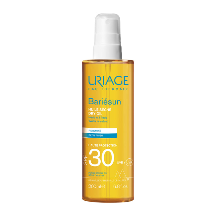 Bariesun SPF30 - Huile Sèche est Soin solaire pour le corps et les cheveux 200 ml