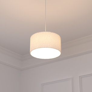 Suspension bouclette Tina blanc D37cm