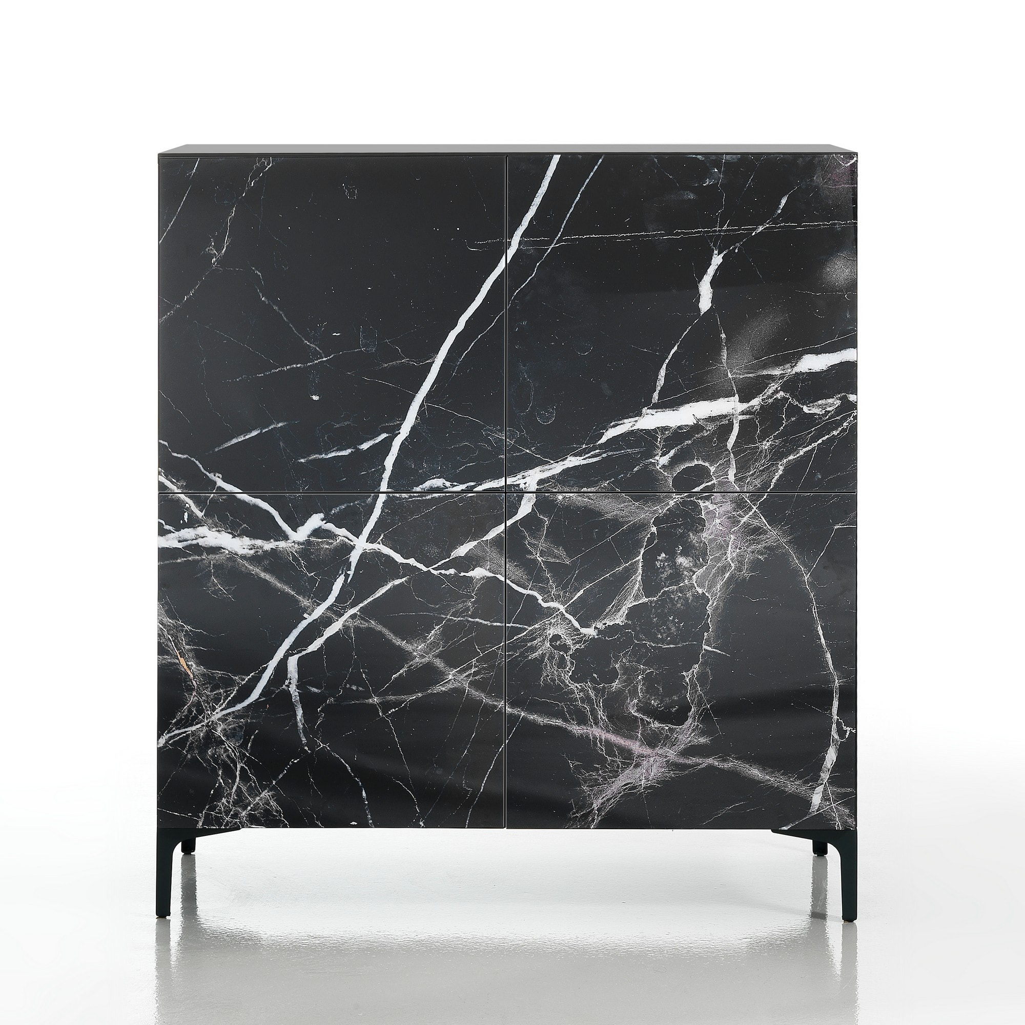 Tomasucci Armoire haute KIM MARBRE NOIR