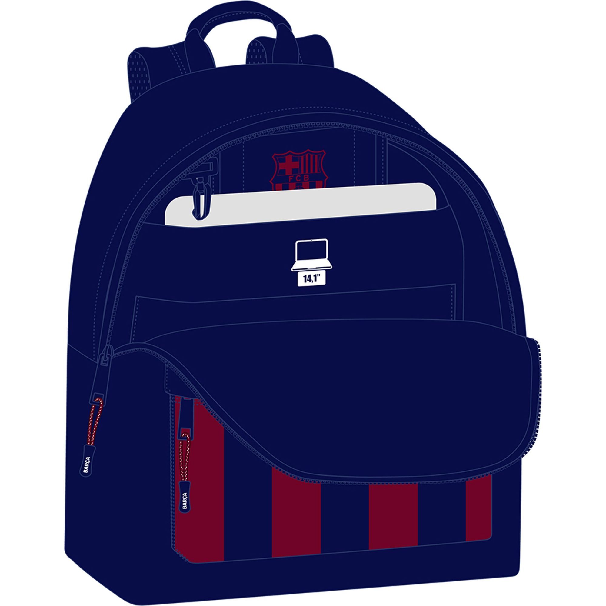Mochila para portatil 14,1" f.c.barcelona