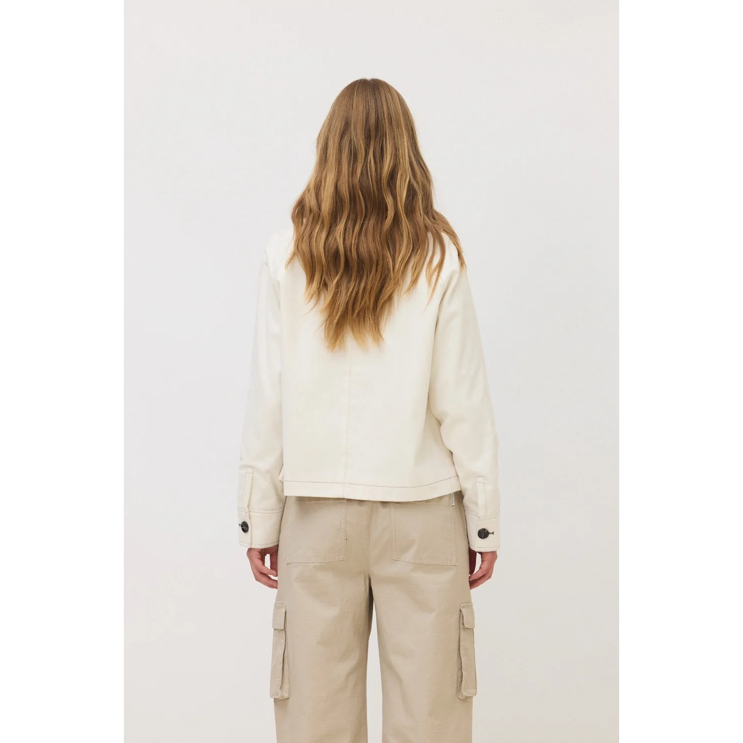 CHAQUETA MUJER YARROW BLANCO ROTO