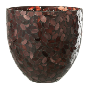 J-Line photophore Mosaic - verre - bordeaux - large