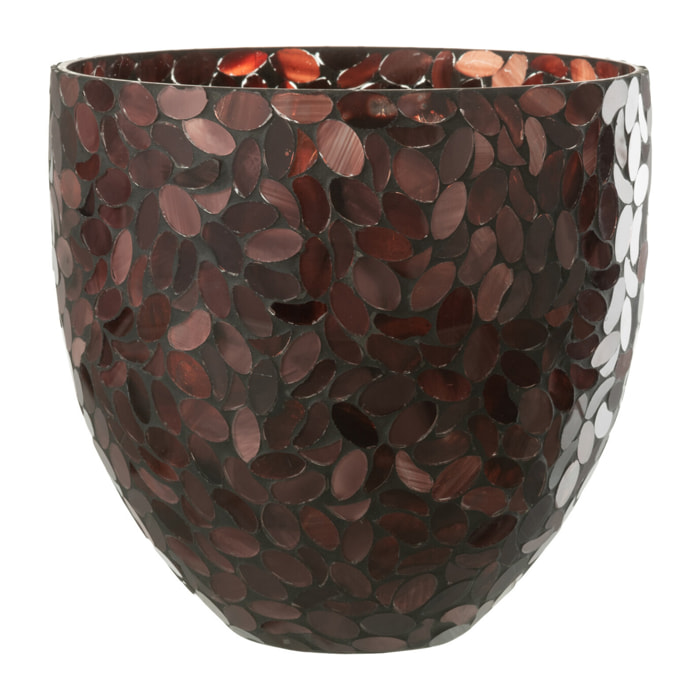J-Line photophore Mosaic - verre - bordeaux - large
