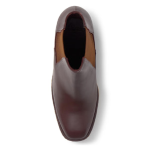 Botín de cuña Bambola en napa con cierre elástico