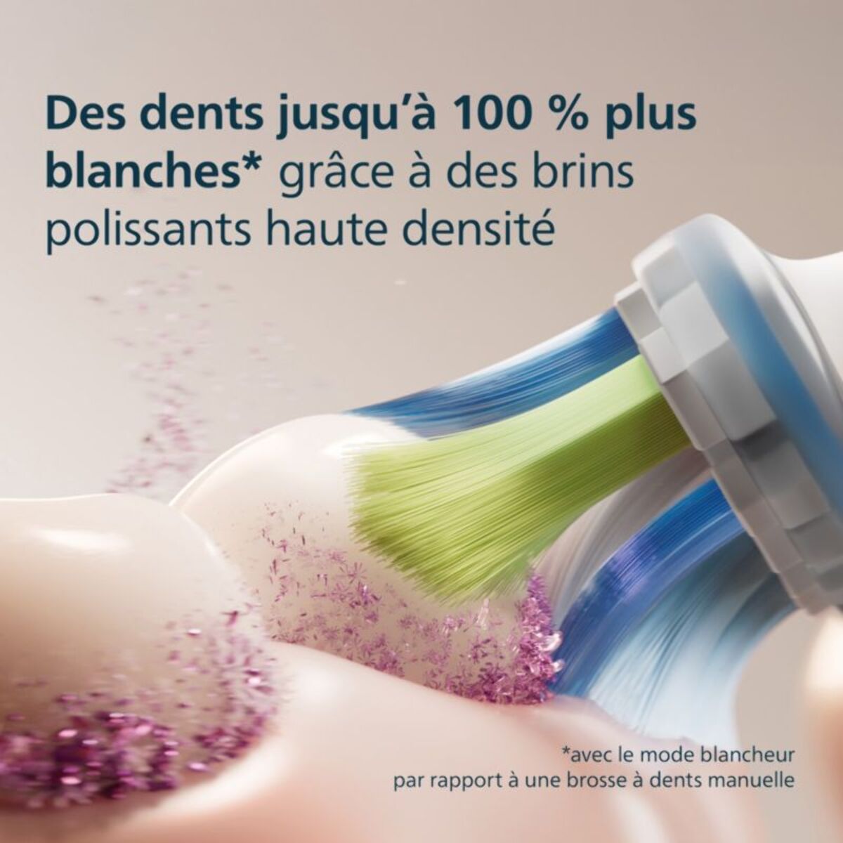 Brossette dentaire PHILIPS Sonicare lot de 2 - HX9042/87 white Premium Plaque Defence C3
